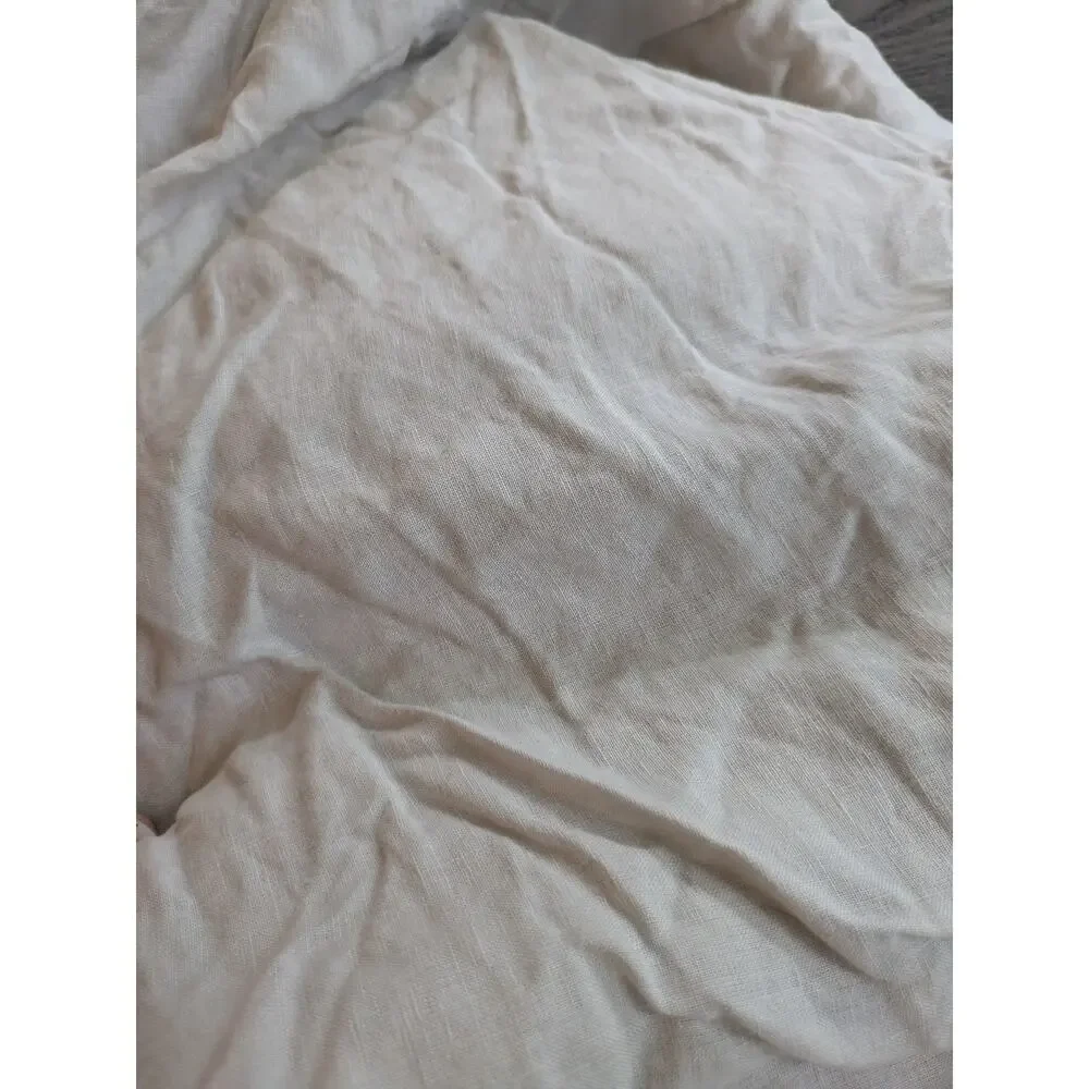 Quince European Linen Duvet Cover ONLY King California King  Sand Beige Tan